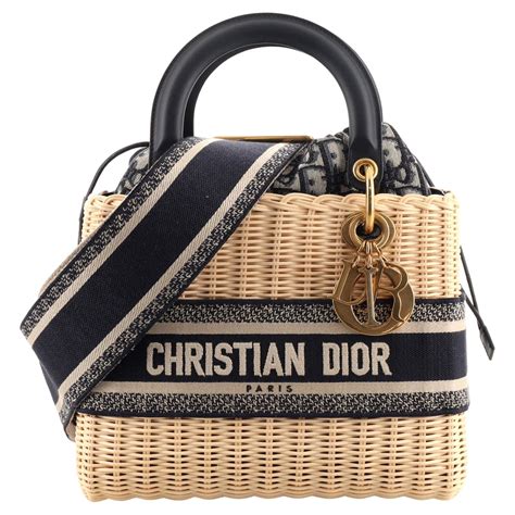 dior oblique handbag|christian Dior wicker bag.